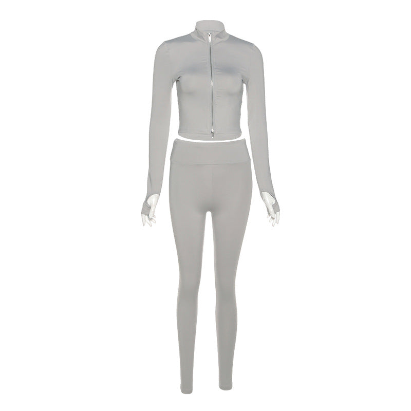 Zainah™ | Schicker Anzug mit Reißverschluss und hoher Taille