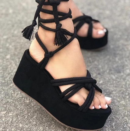 Quenah™ | Zomer Dames Wedges Sandalen met Bandjes