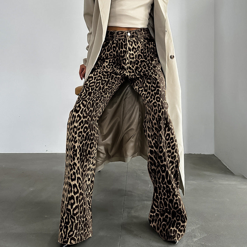 Tanish - Luipaard Print Broek