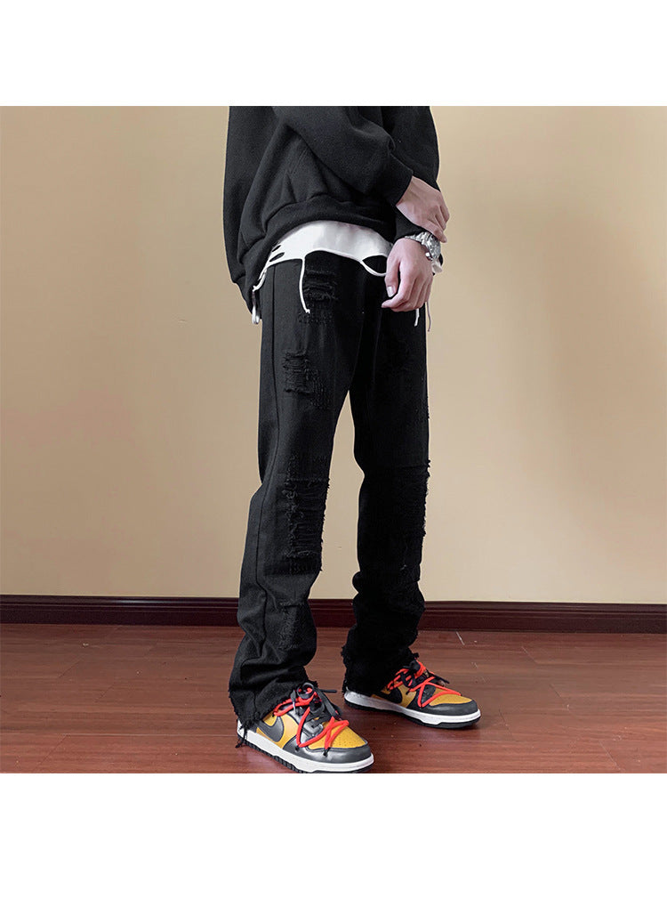 Jaeoh - Slanke Rechte Bootcutbroek