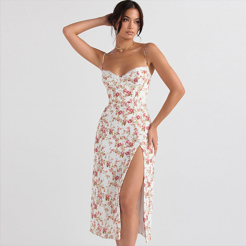 Anabel™ | Lange Jurk met Bloemenprint