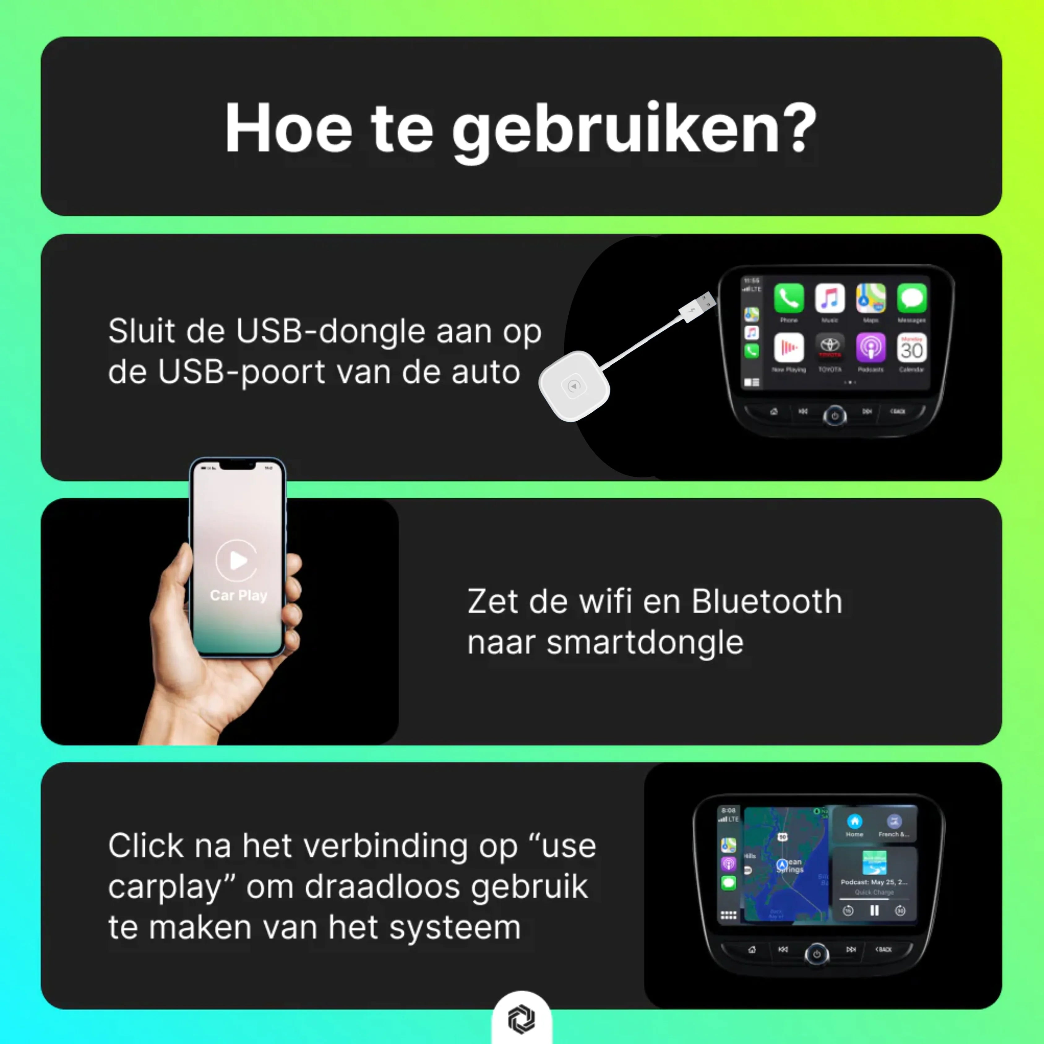 AppleCar Kabel™ | Naadloze CarPlay voor Onderweg