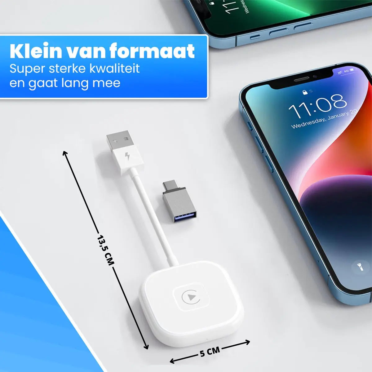 AppleCar Kabel™ | Naadloze CarPlay voor Onderweg