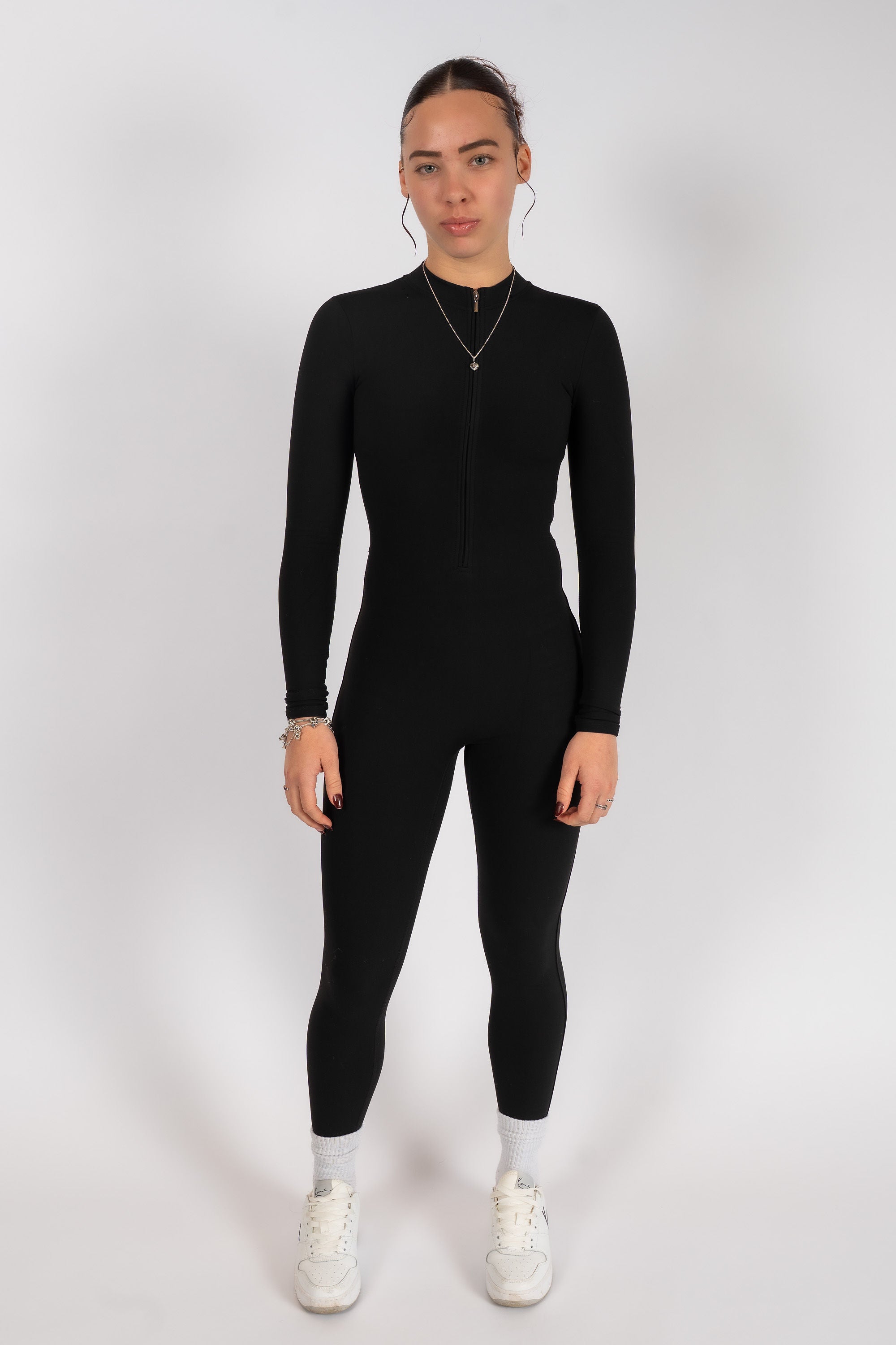 Winter Fleece Jumpsuit Zwart