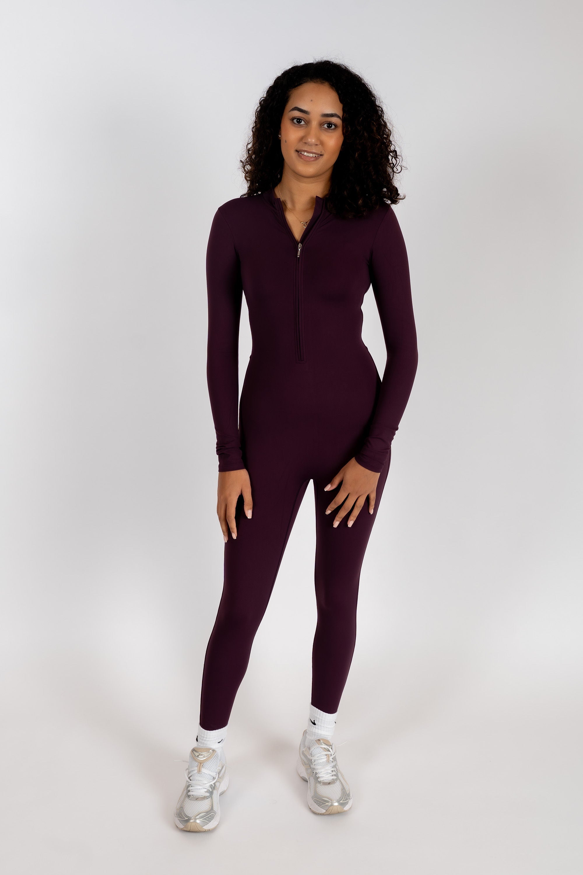 Winter Fleece Jumpsuit Paars