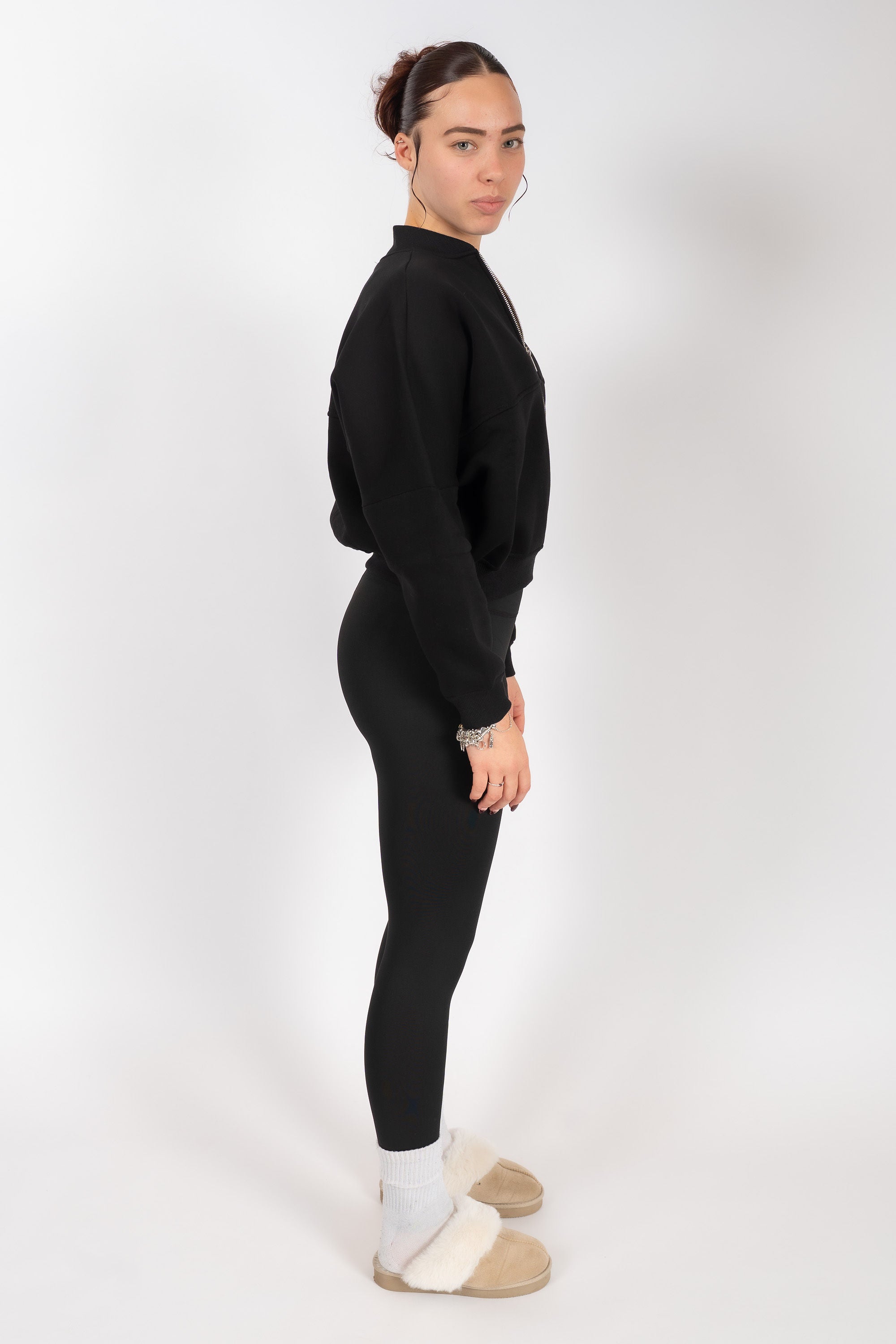 Fleece Legging Zwart