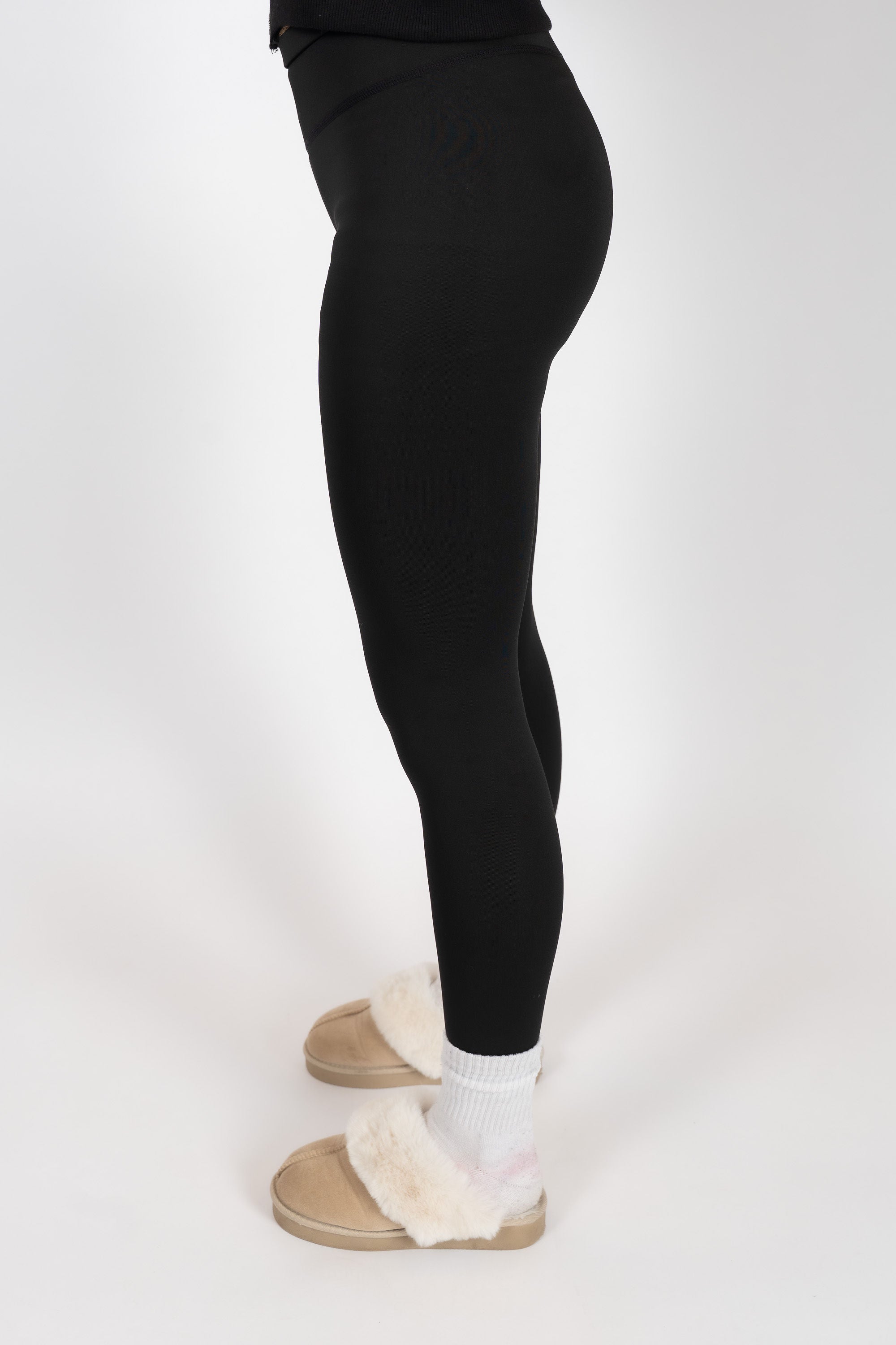 Fleece Legging Zwart