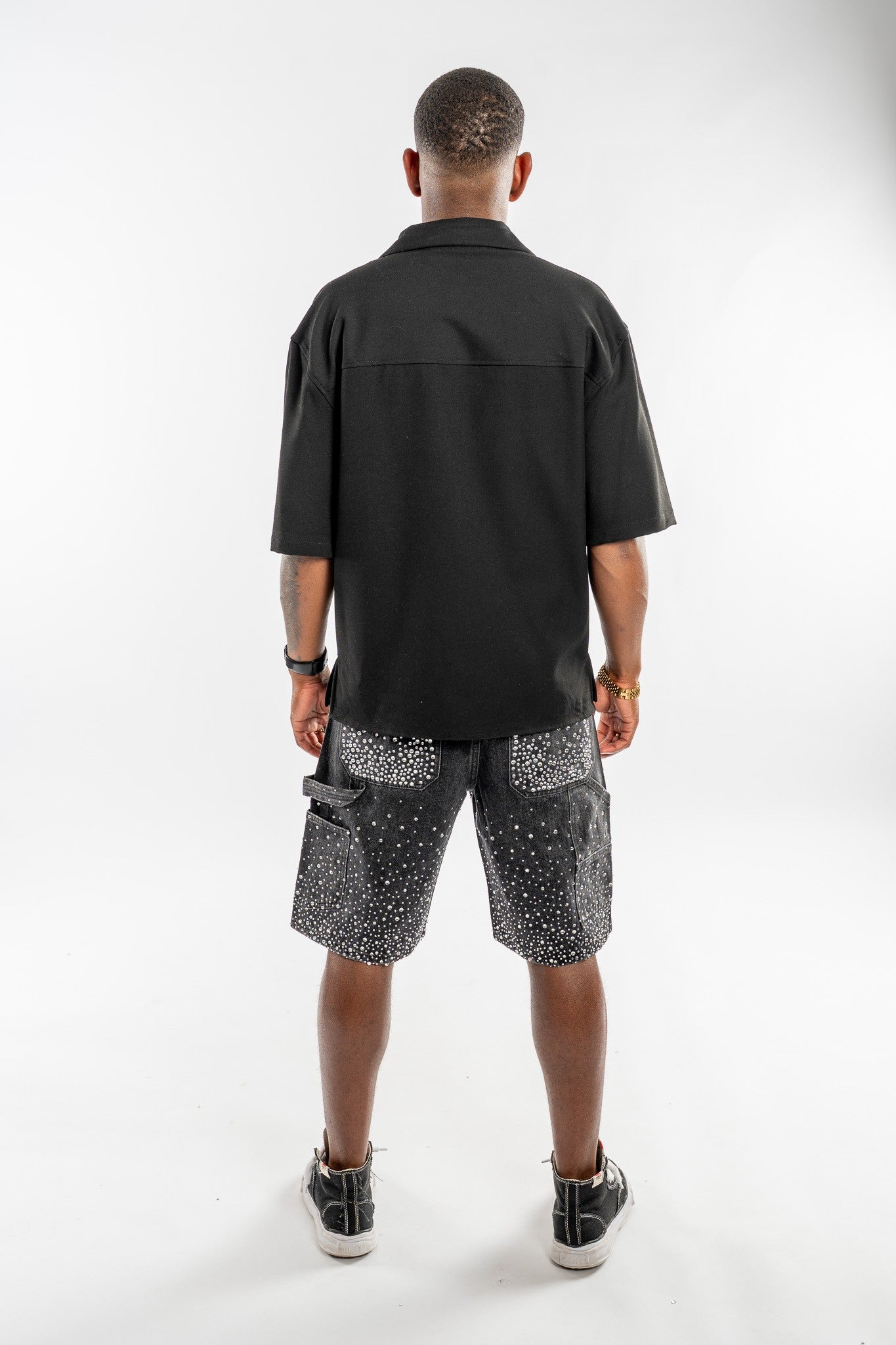 Elite Diamond Bermuda Zwart