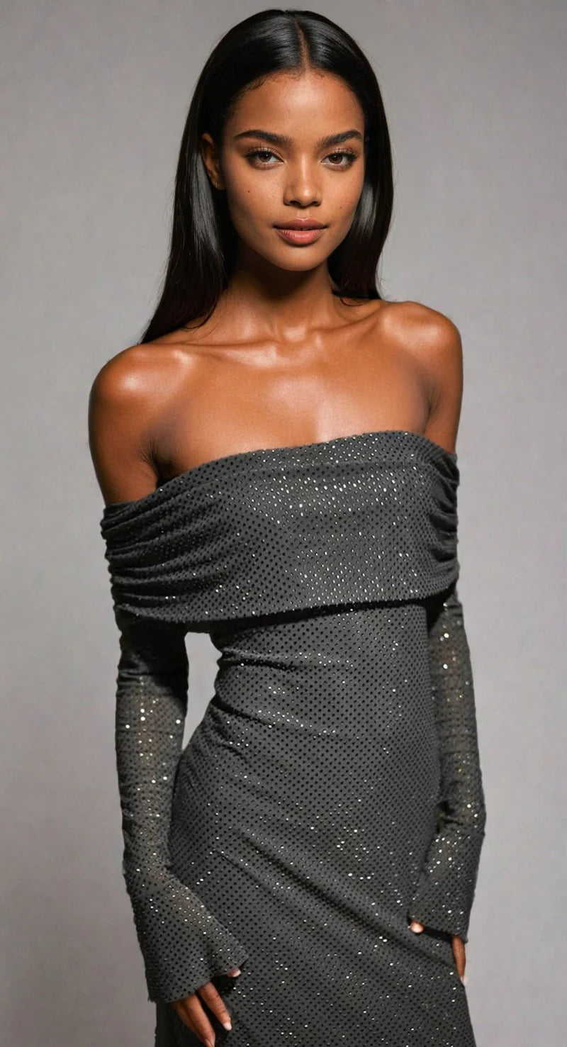 Sadeah - Sparkle Maxi Jurk