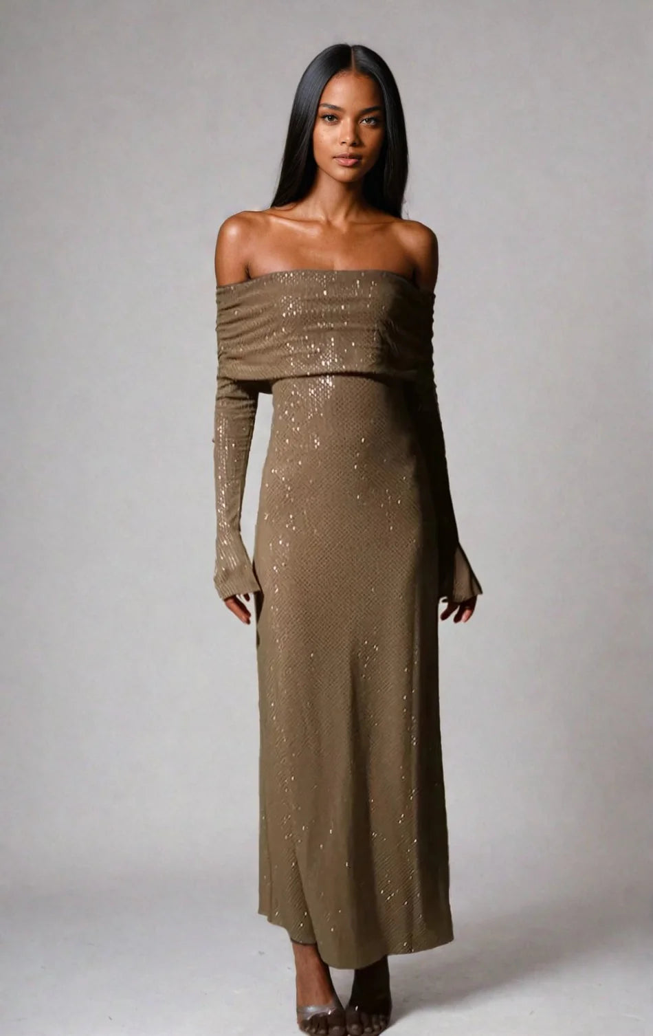 Sadeah - Sparkle Maxi Jurk
