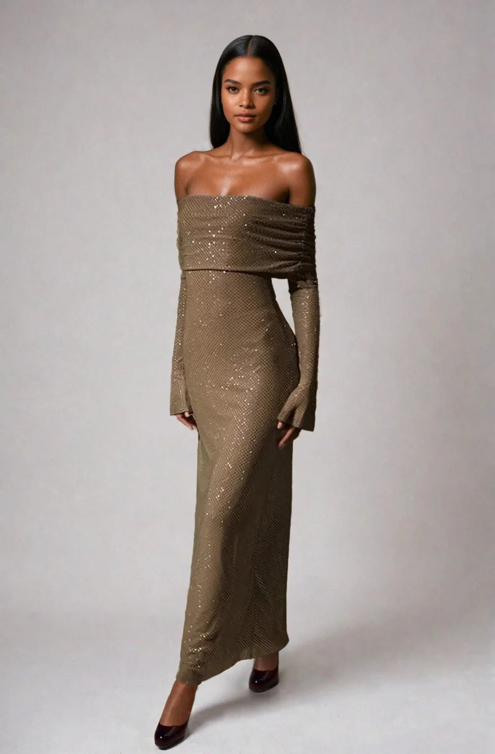 Sadeah - Sparkle Maxi Jurk