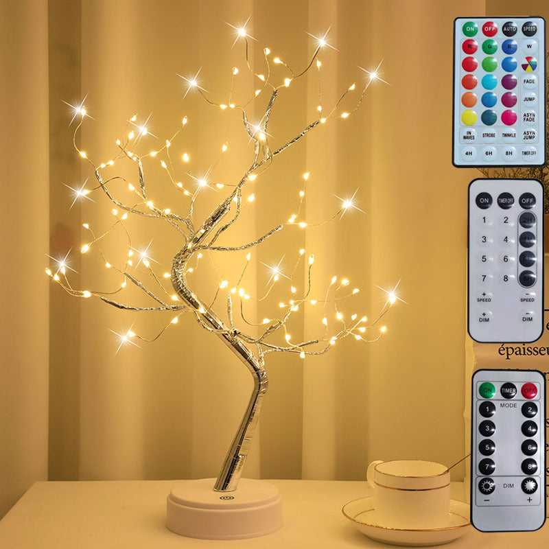 Magical Enlightenment™ | LED Copper Wire Rice Tree Lamp.