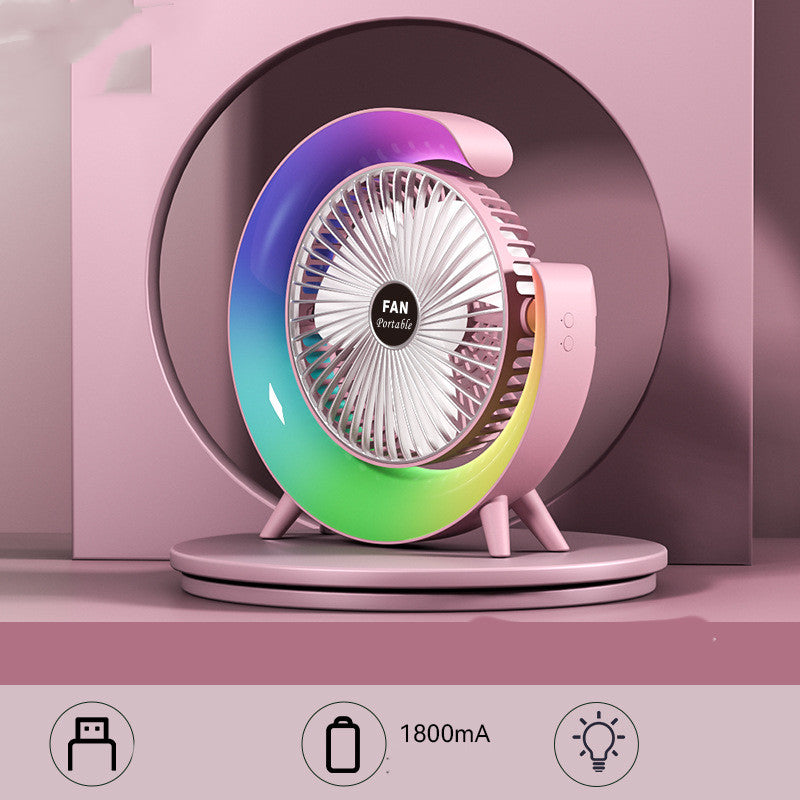 Slimme Lichtkoeler™ | Lichte Oplaadventilator Desktop