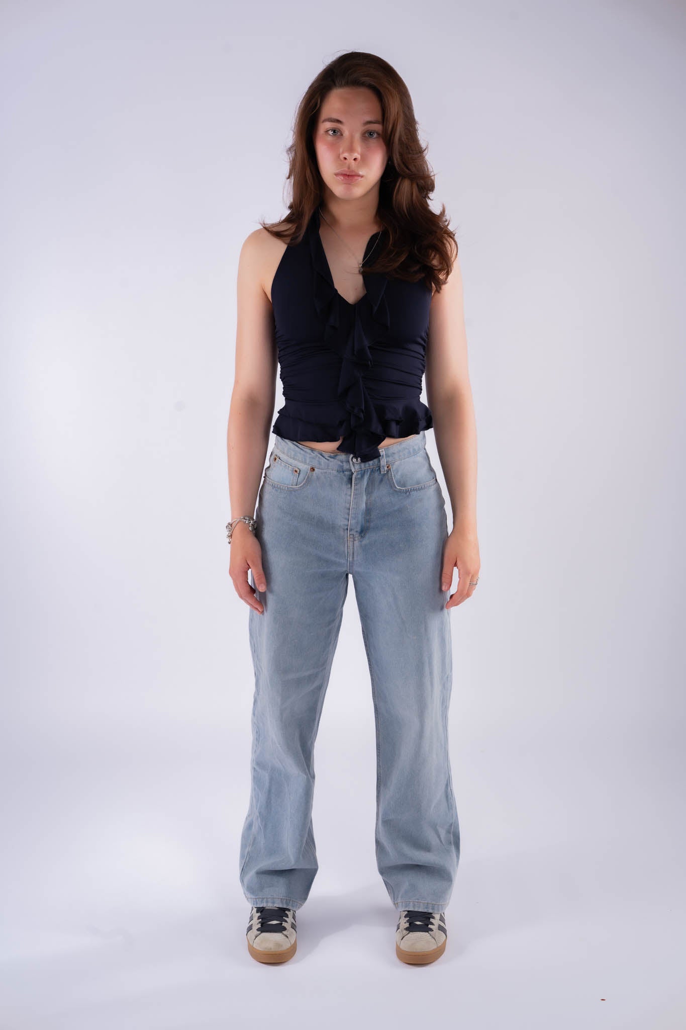 Zara Licht Blauw Zak jeans