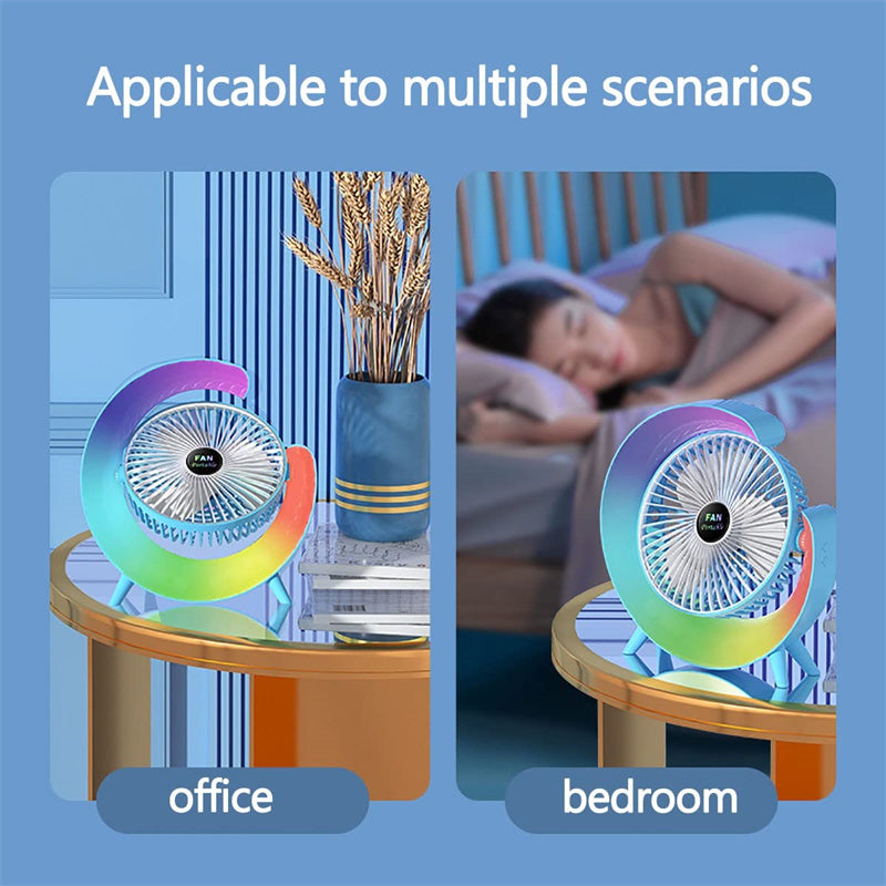 Slimme Lichtkoeler™ | Lichte Oplaadventilator Desktop