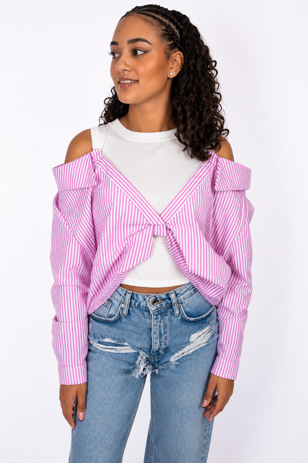 Aveline Layer Blouse – Pink