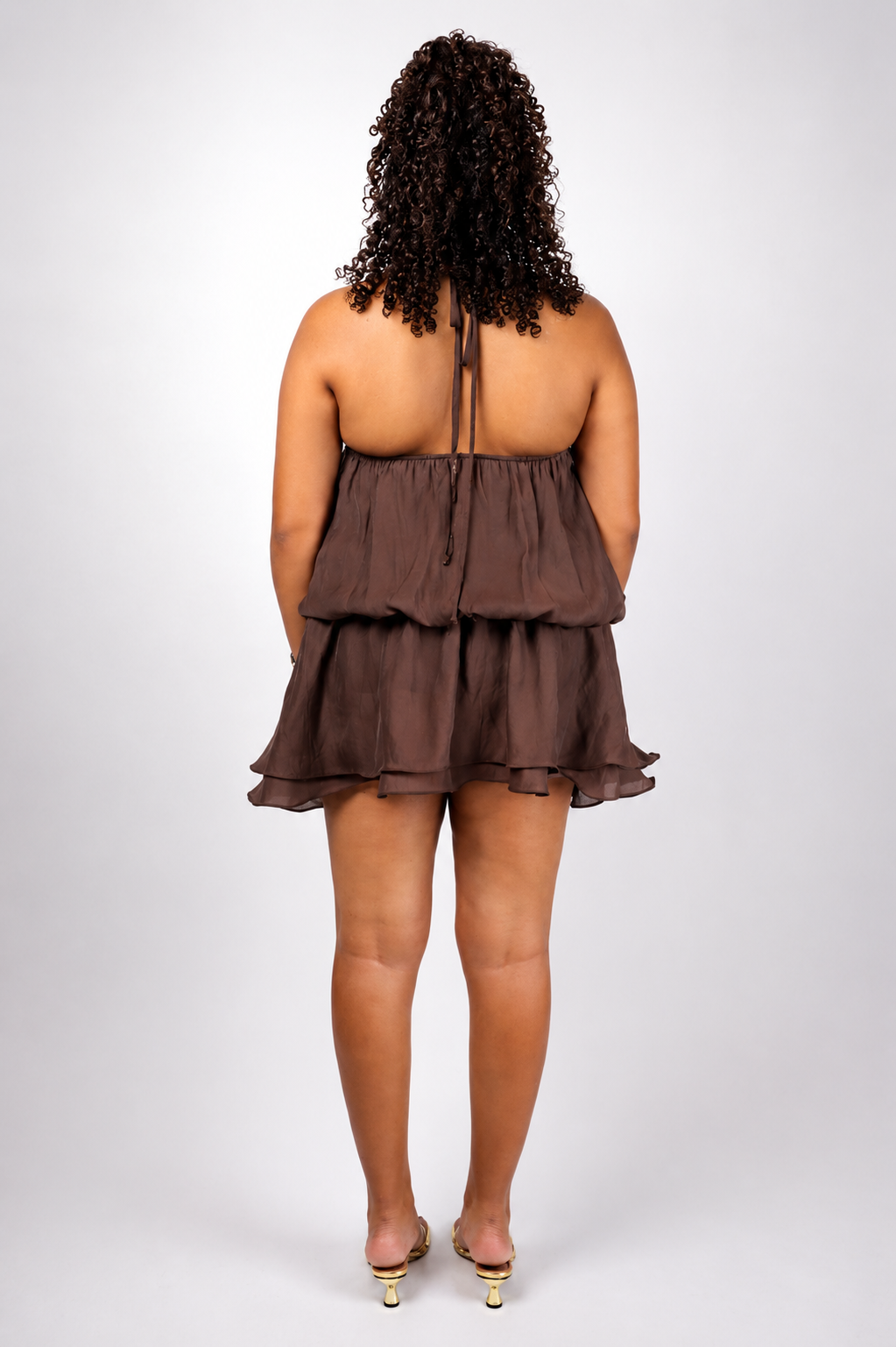 Chocolate Léonie Dress