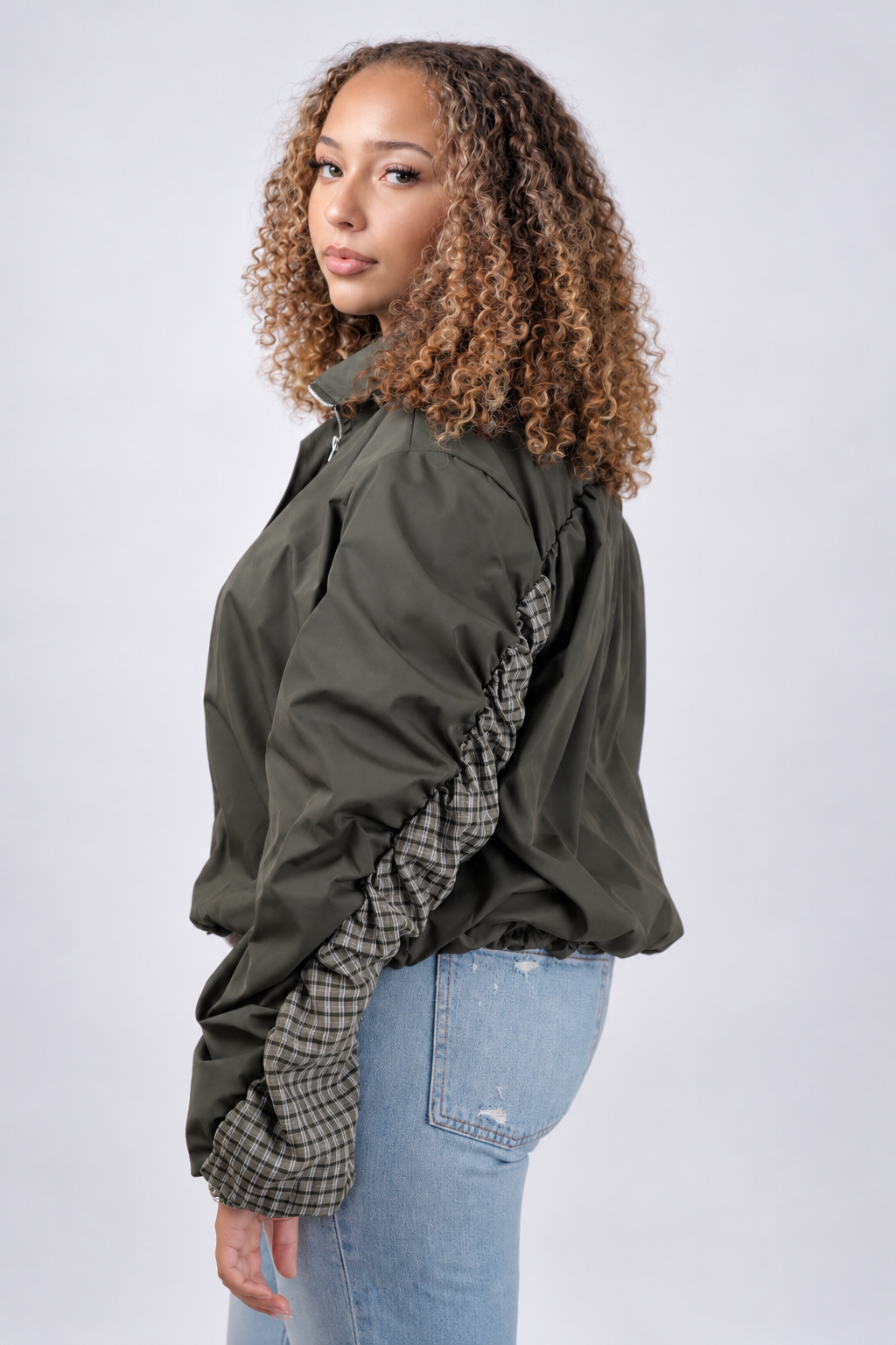 Olive Luxe Oversized Jacket