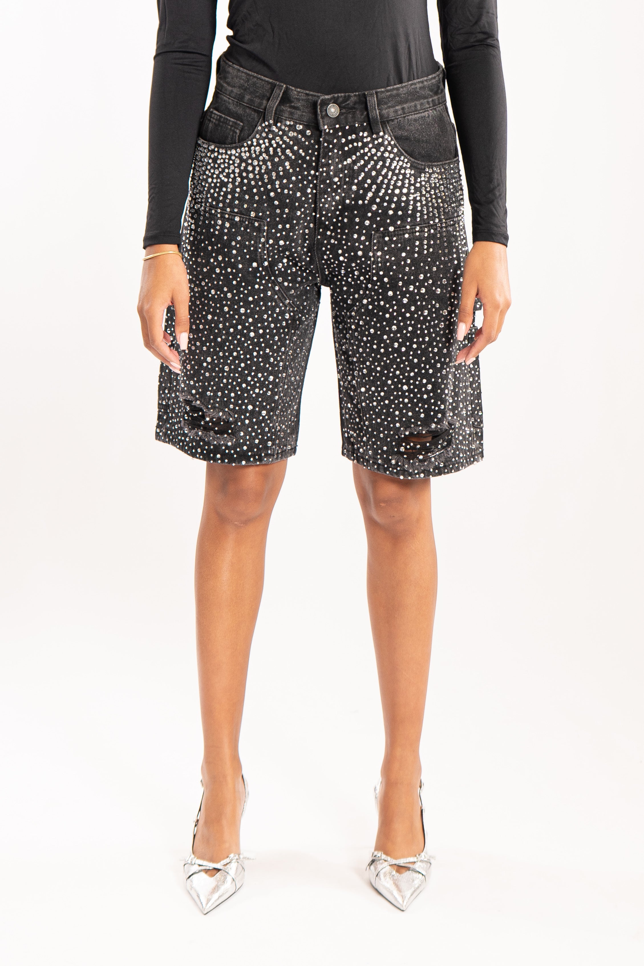 Elite Diamond Bermuda Zwart