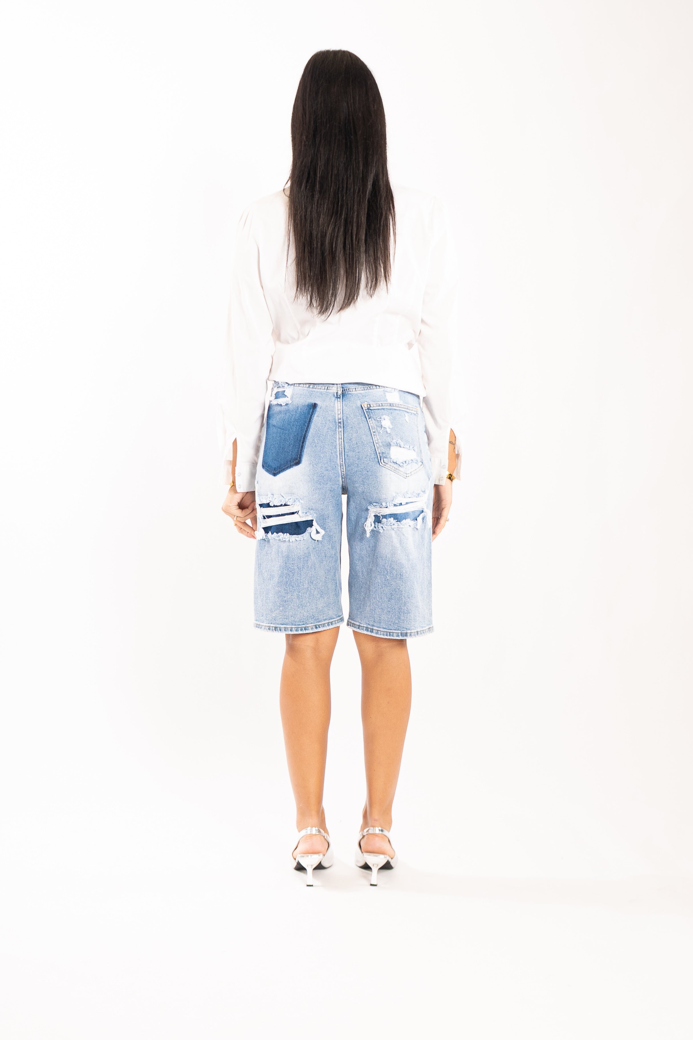 Zara bermuda zak jeans