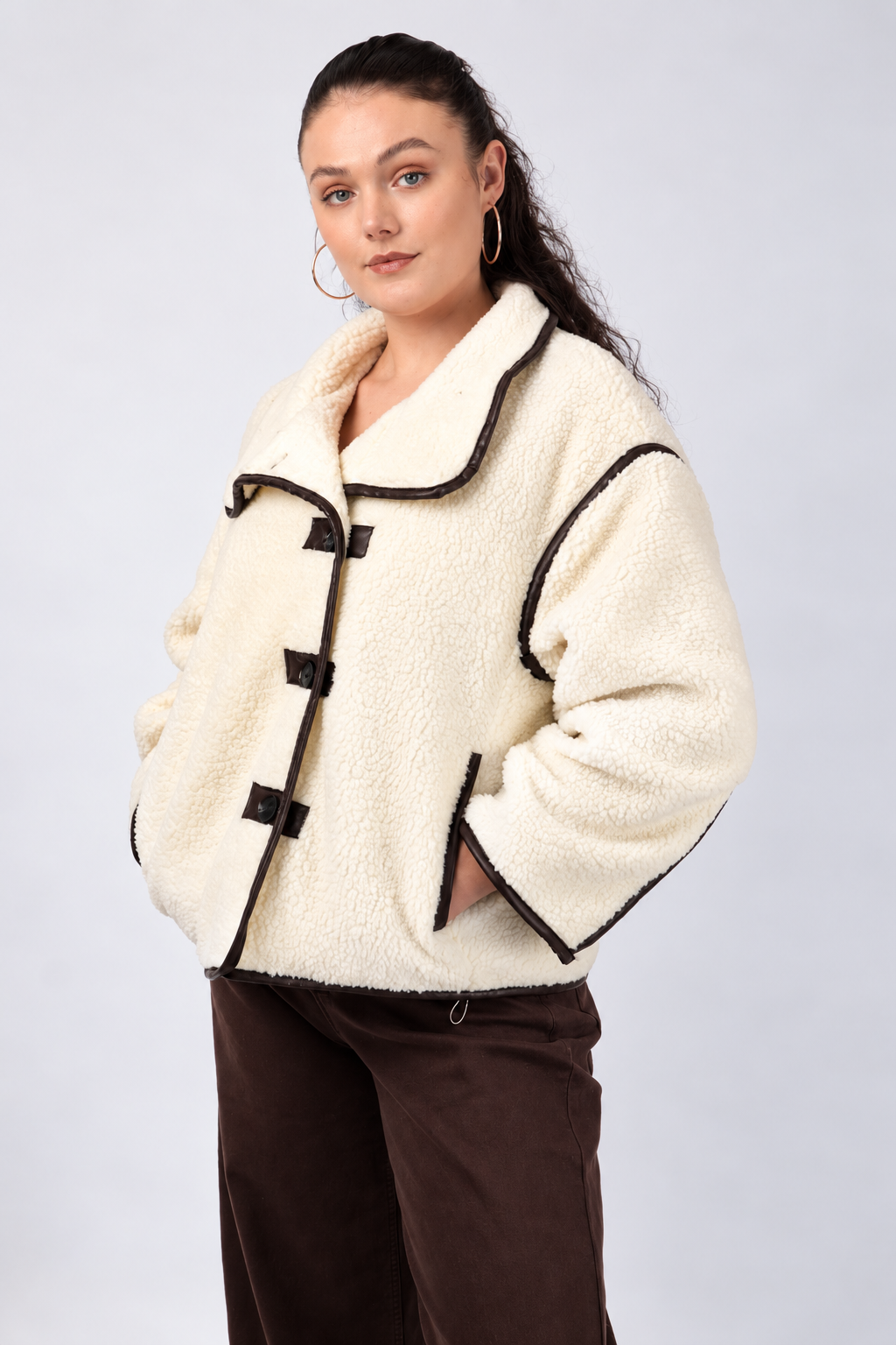 Coco Cream Teddy Jacket