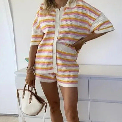 Catalina™ | Gestreept Short Set