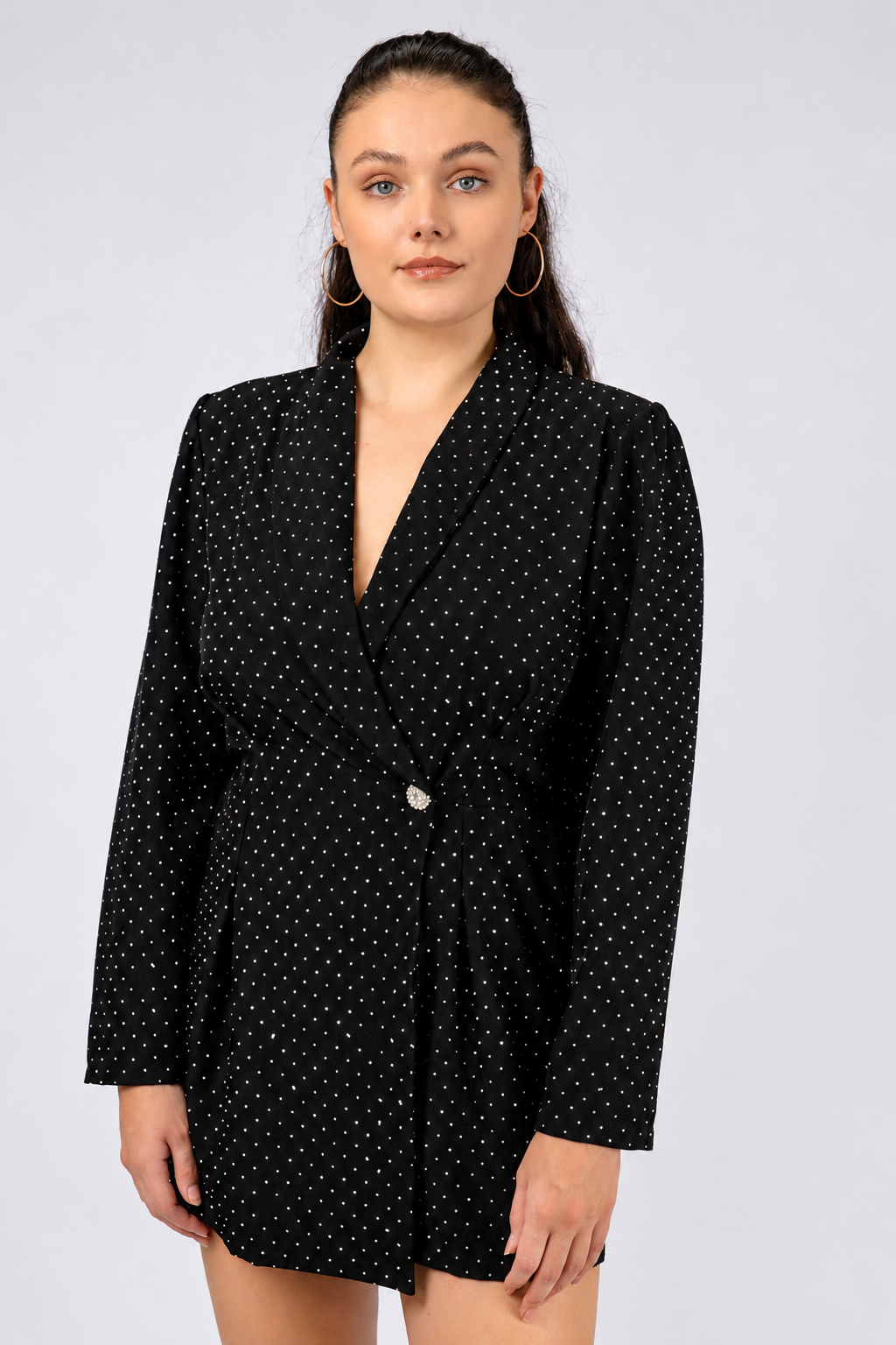 Playsuit Strass Zwart