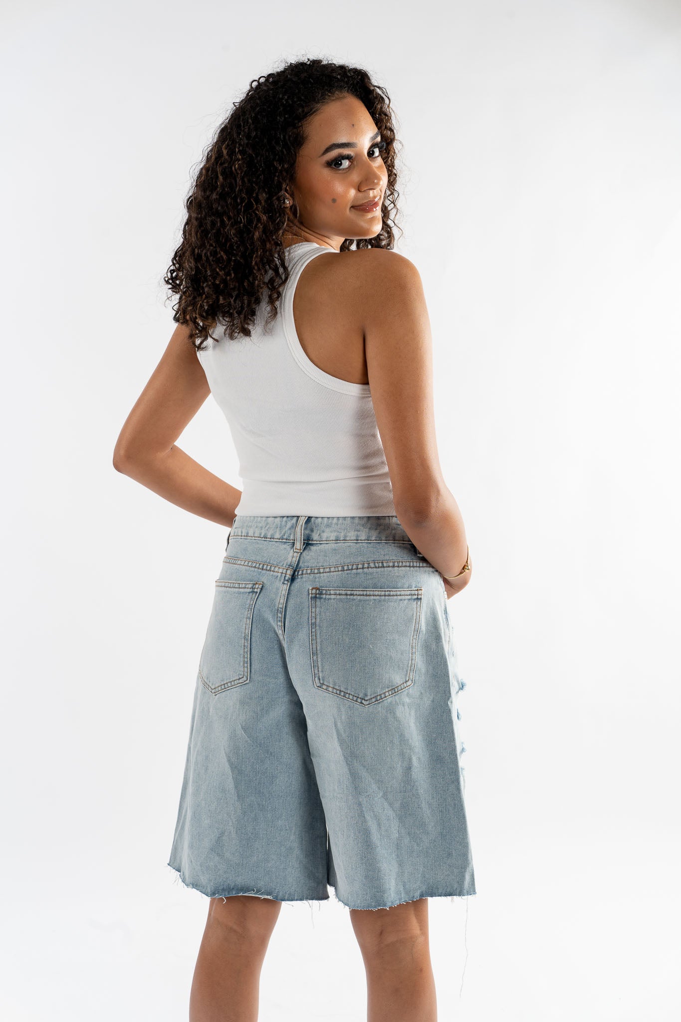 Zara Ripped Bermuda