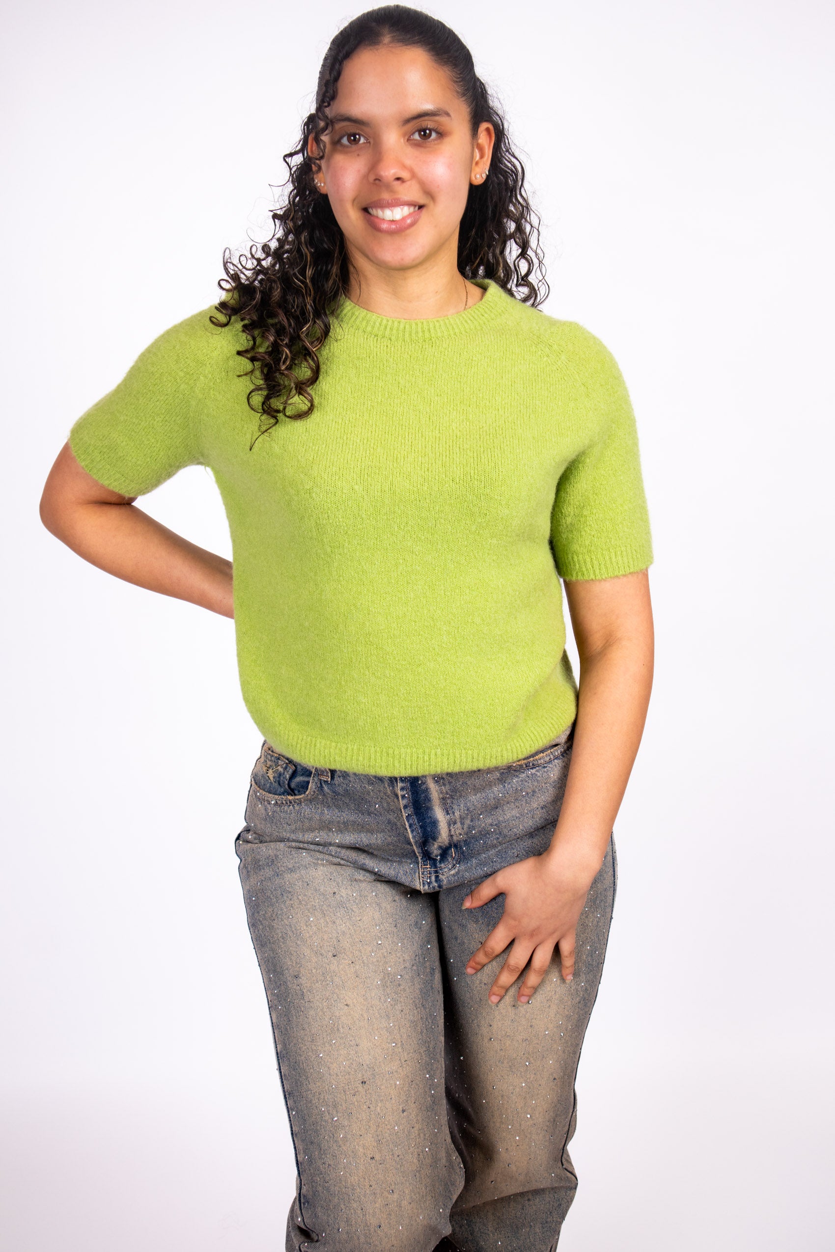 Knit Top - Lime Green