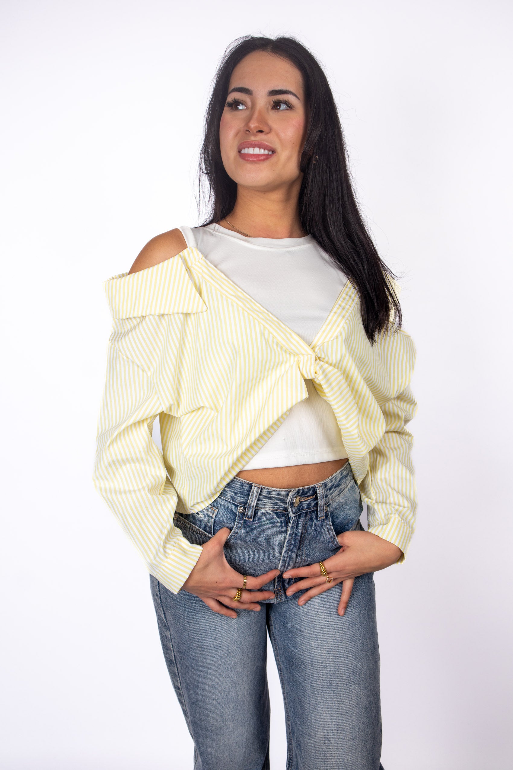 Aveline Layer Blouse – Yellow