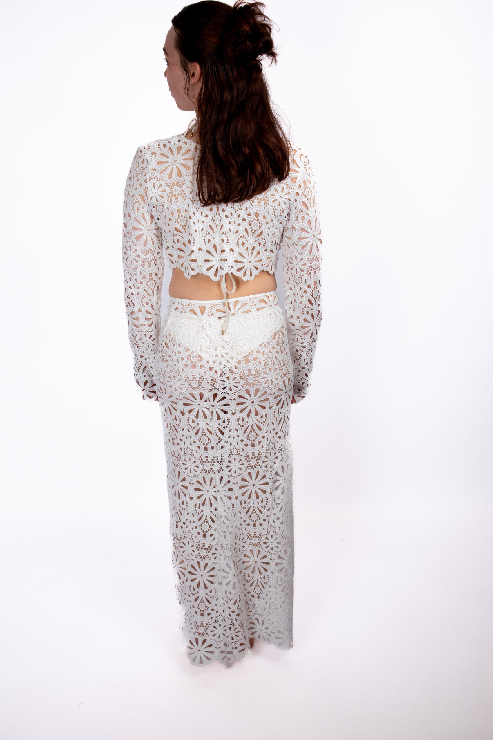 Isla Lace Set - White