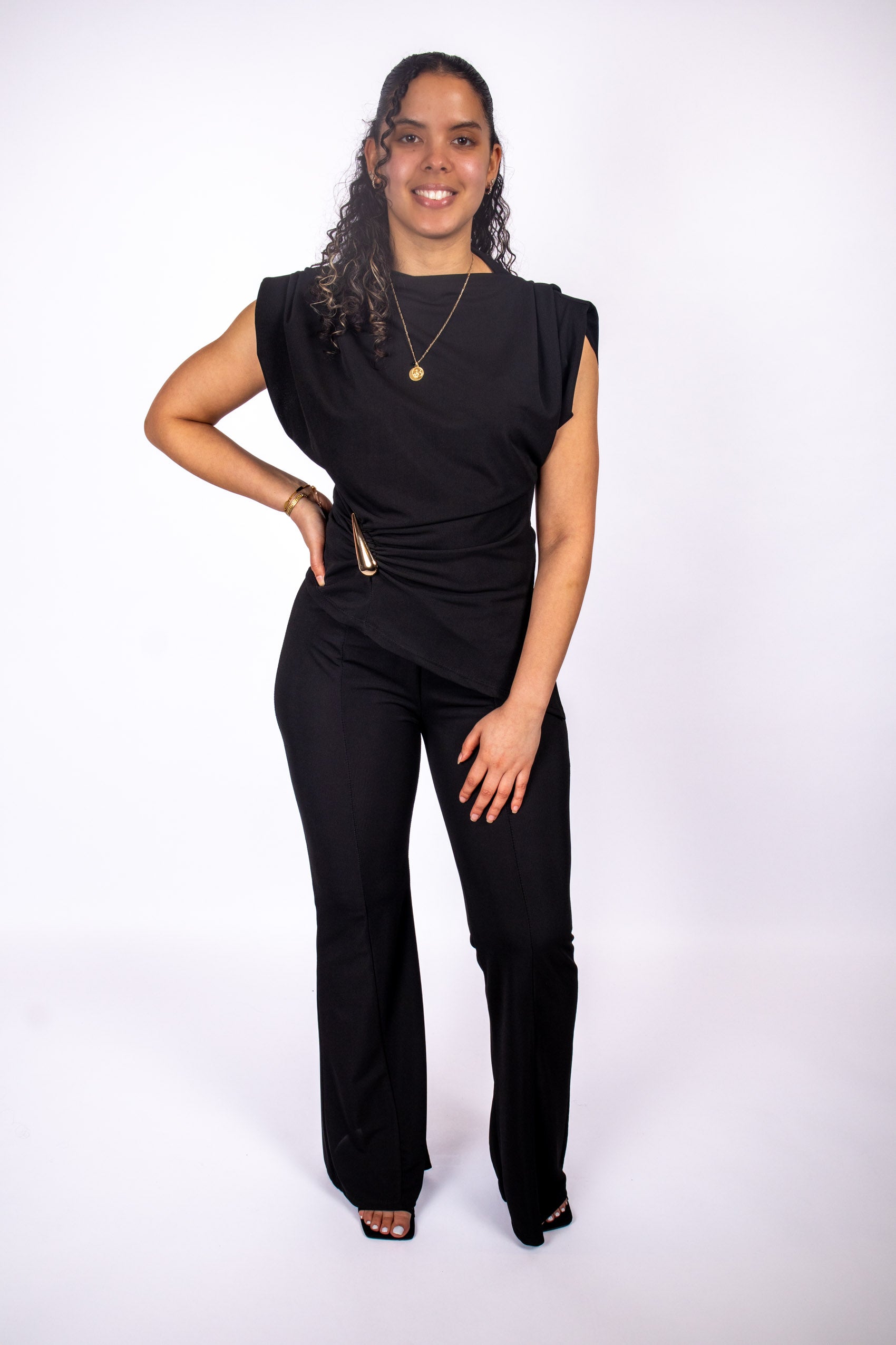 Auréa Draped Set - Black