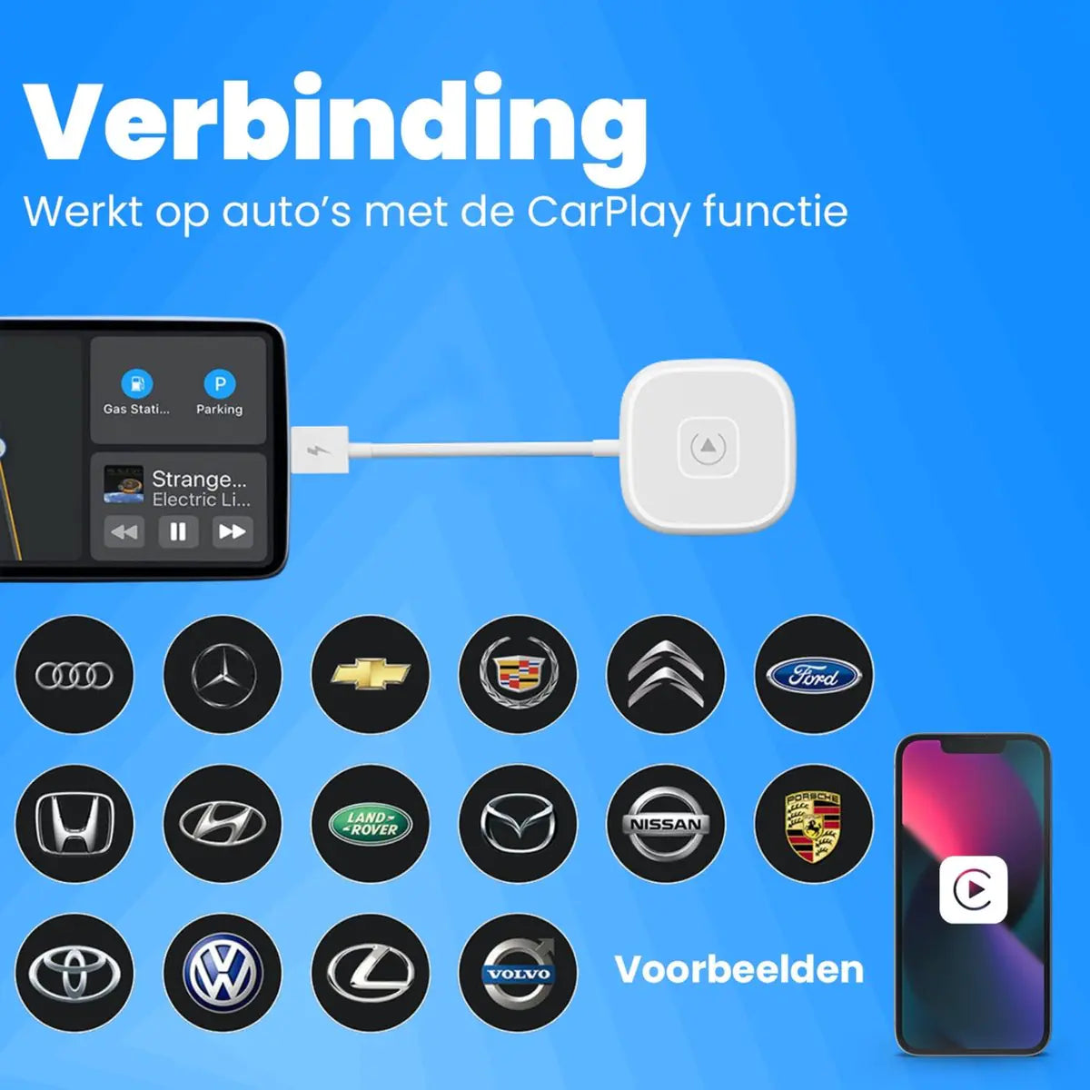 AppleCar Kabel™ | Naadloze CarPlay voor Onderweg