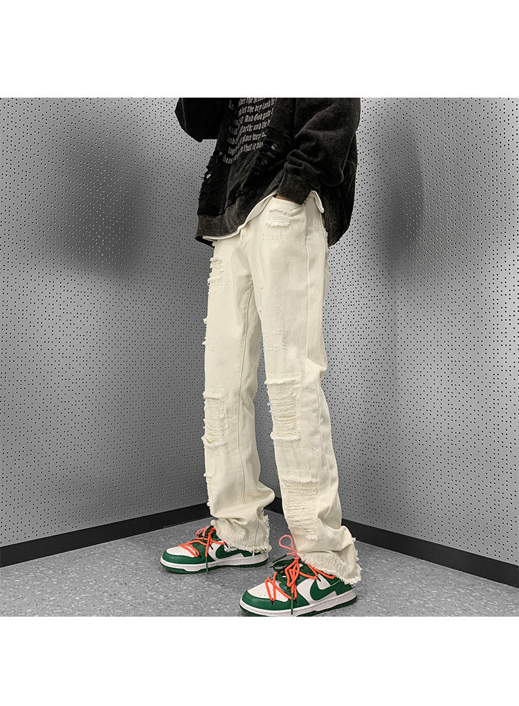 Jaeoh - Slanke Rechte Bootcutbroek