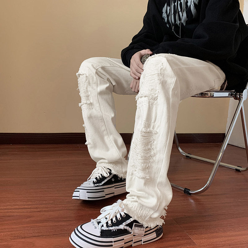 Jaeoh - Slanke Rechte Bootcutbroek