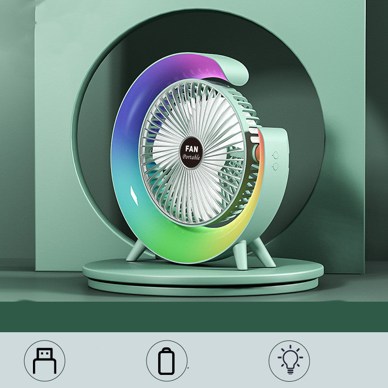 Slimme Lichtkoeler™ | Lichte Oplaadventilator Desktop
