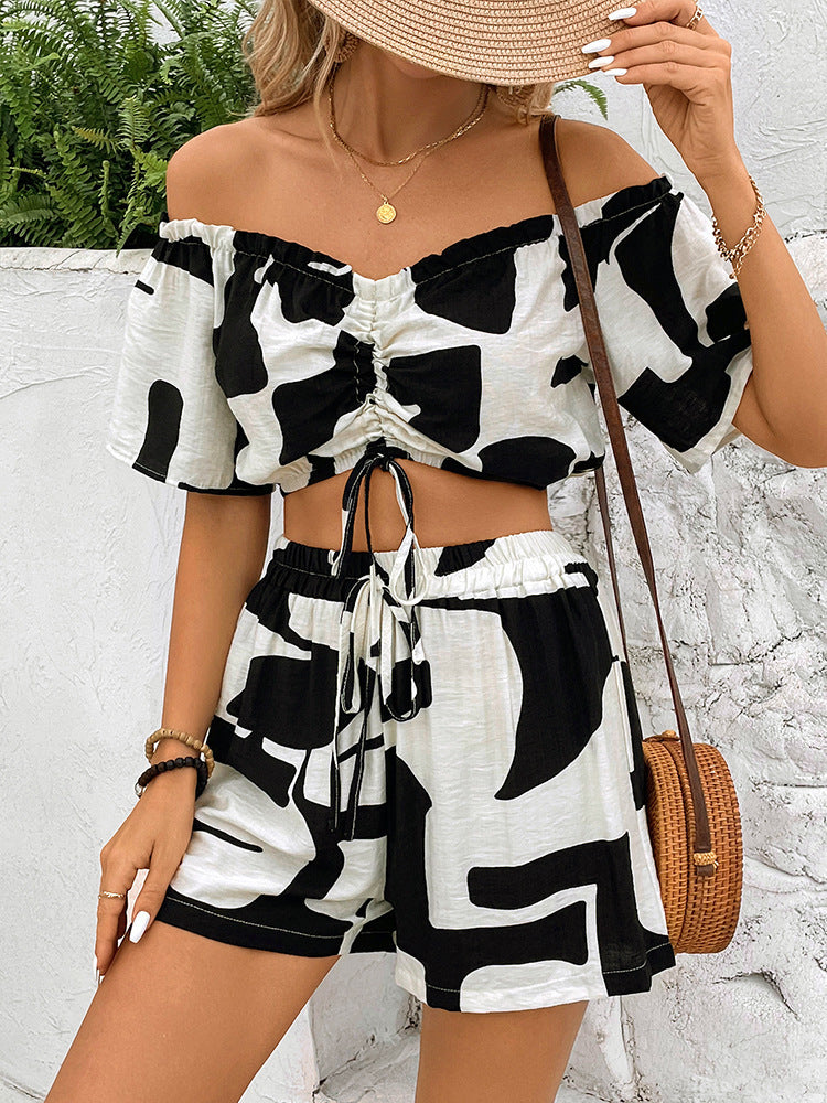 Ismene™ | Casual Tweedelige Shorts Set