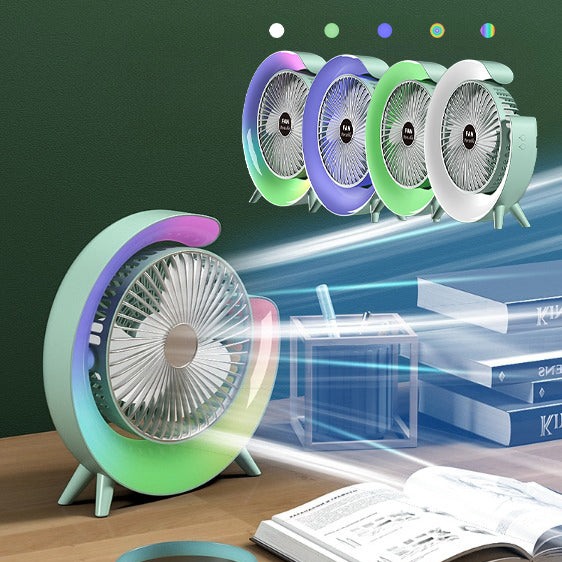 Slimme Lichtkoeler™ | Lichte Oplaadventilator Desktop