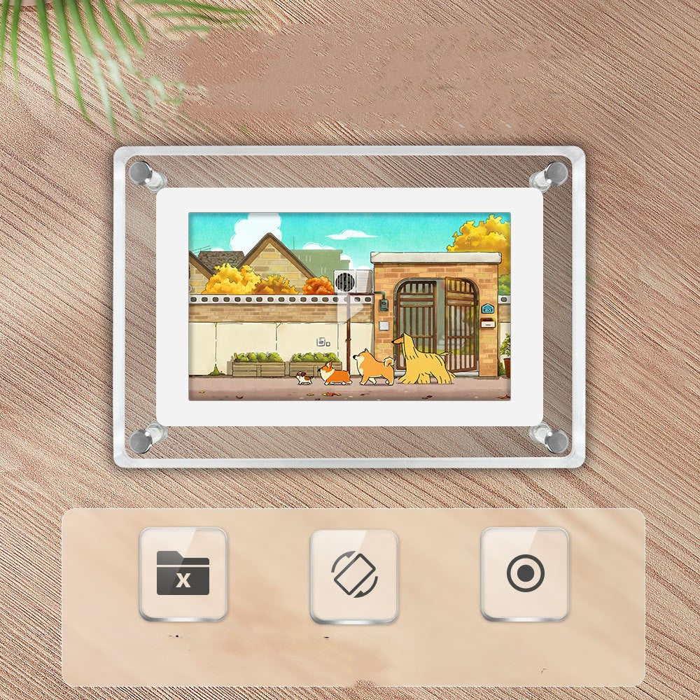 AcrylView™ | 5-inch Acryl Digitale Fotolijstdecoratie