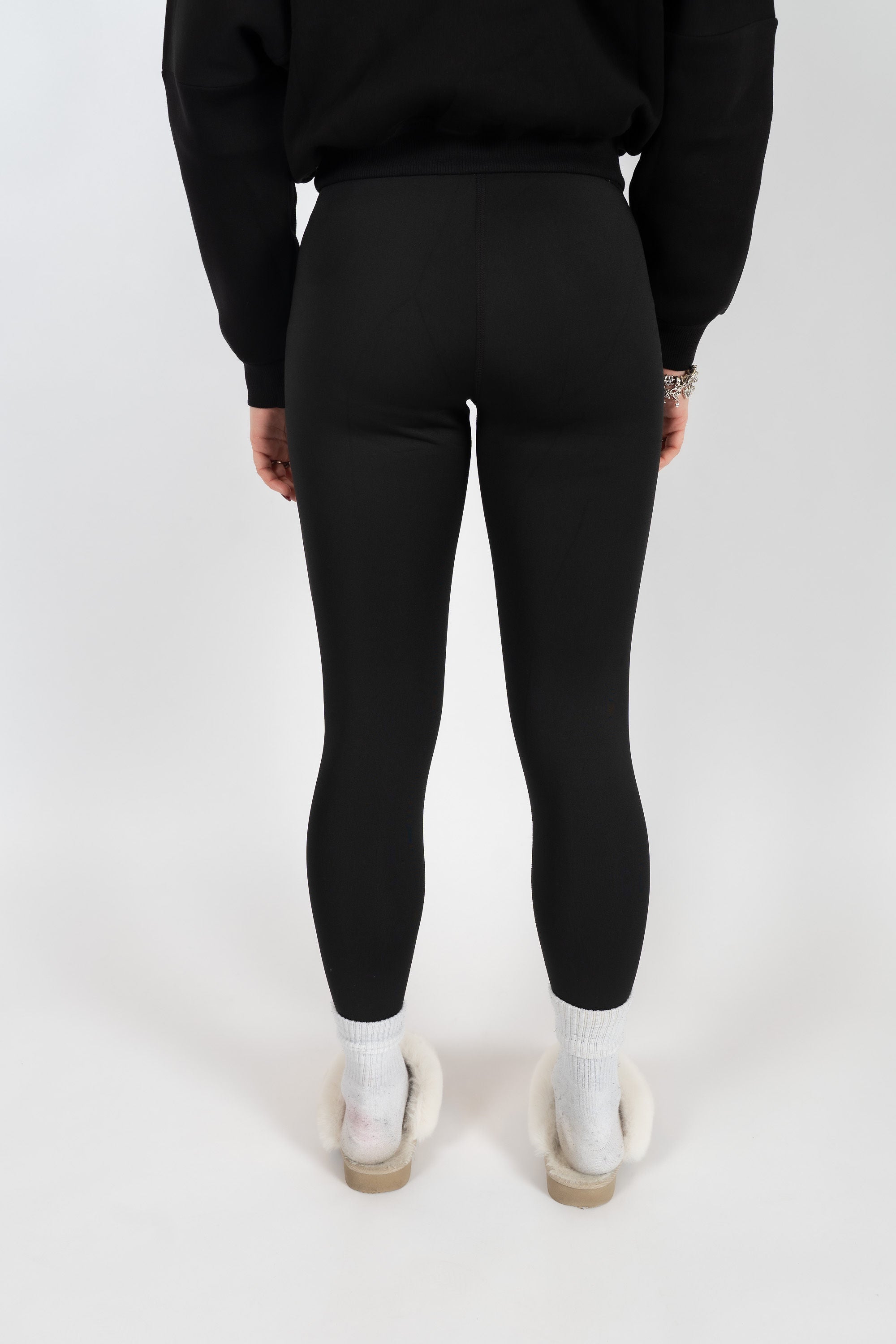 Fleece Legging Zwart