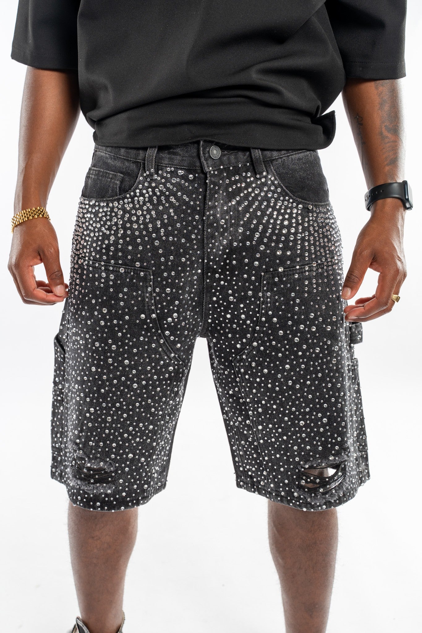 Elite Diamond Bermuda Zwart